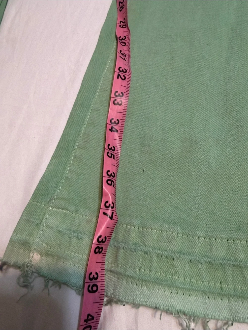 Men’s NWT Valabasas Green Super Stacked Mr Extendo Jeans size 35